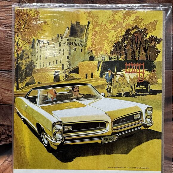 Original 1966 Pontiac Grand Prix Car Magazine Ad "Obviously" Vintage Print Ad - Picture 2 of 3